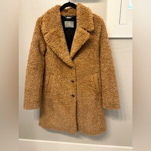 SOIA KYO teddy bear coat size M